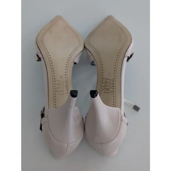 Bruno Premi Nappa Leather Heels Nude Italian Designer Dress Shoes - Picture 6 of 10